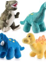 Wholesale High quality Plush Dinosaurs 4 Pack 10'' Long Kids Stuffed Animal Assortment Great Set Kids Stuffed Dino toys