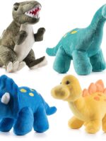 Wholesale High quality Plush Dinosaurs 4 Pack 10'' Long Kids Stuffed Animal Assortment Great Set Kids Stuffed Dino toys