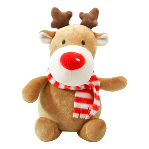 An elk with a towel for Christmas